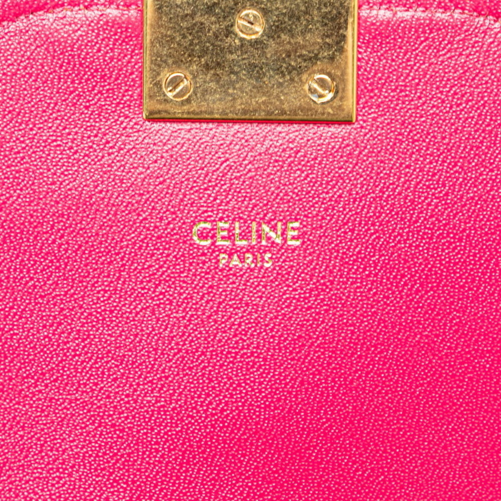 CELINE Pink Leather Shoulder Bag - Picture 8 of 11